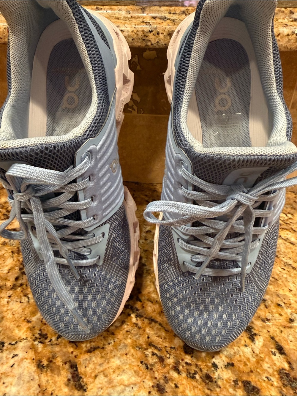On Cloud Women's Cloudnova Sneakers in Light Blue and White